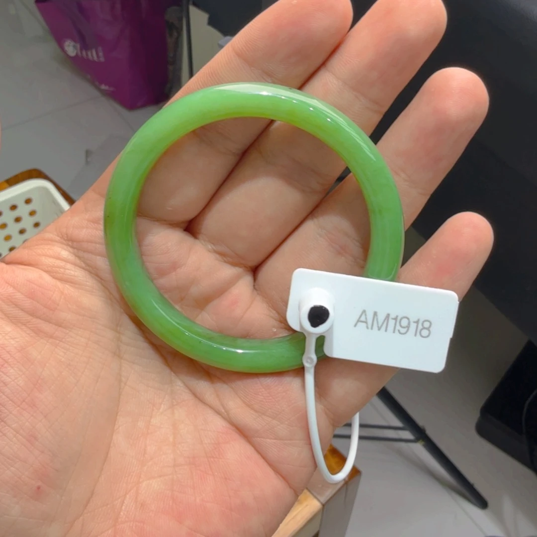 和田玉（碧玉）手镯未镶嵌55