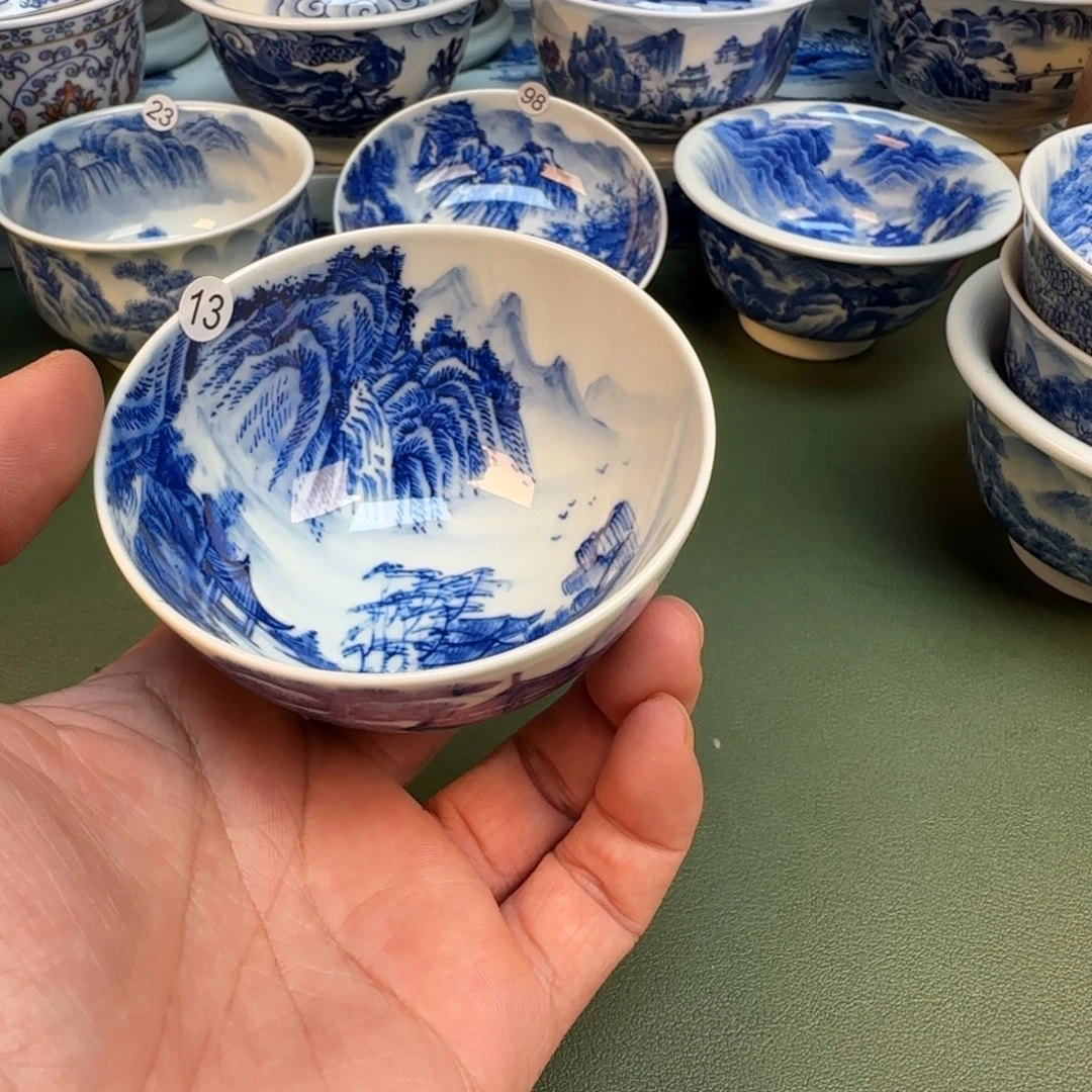 纯手工纯手绘茶具石头13
