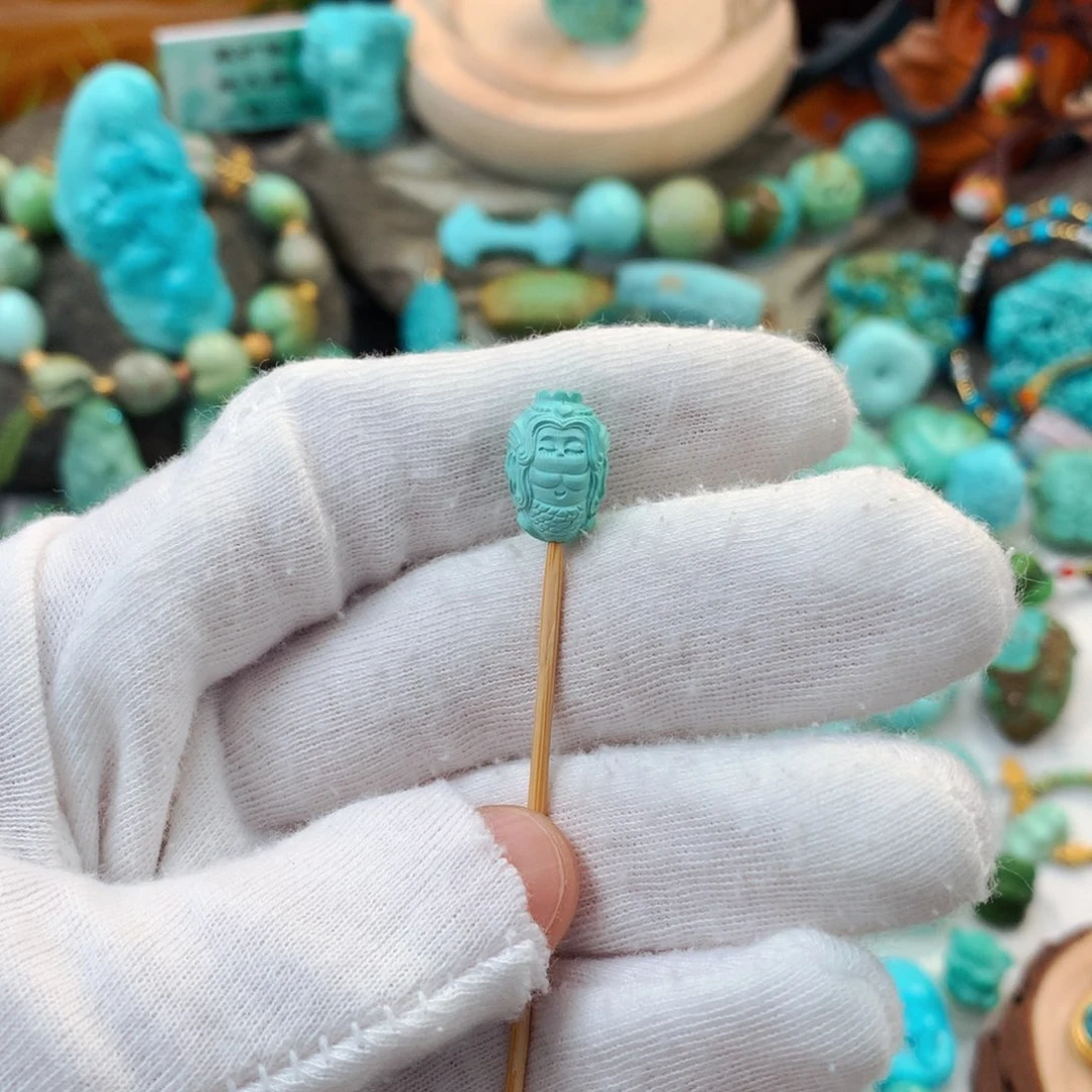 未镶嵌绿松石珠宝半成品