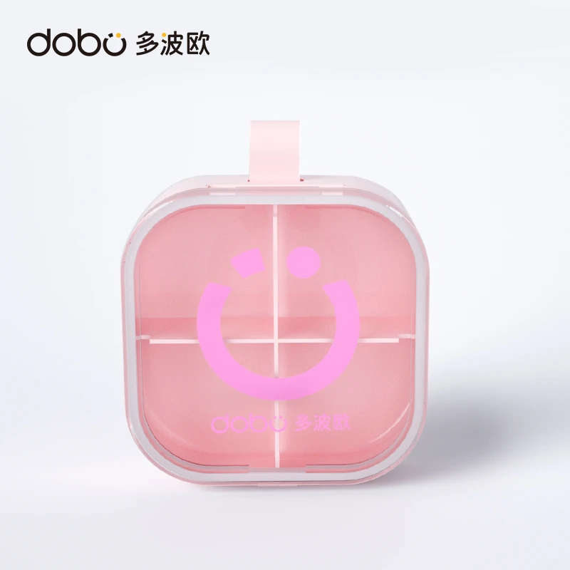 DOBO多波欧四格粉色药盒便携 元气丸铁元片专属