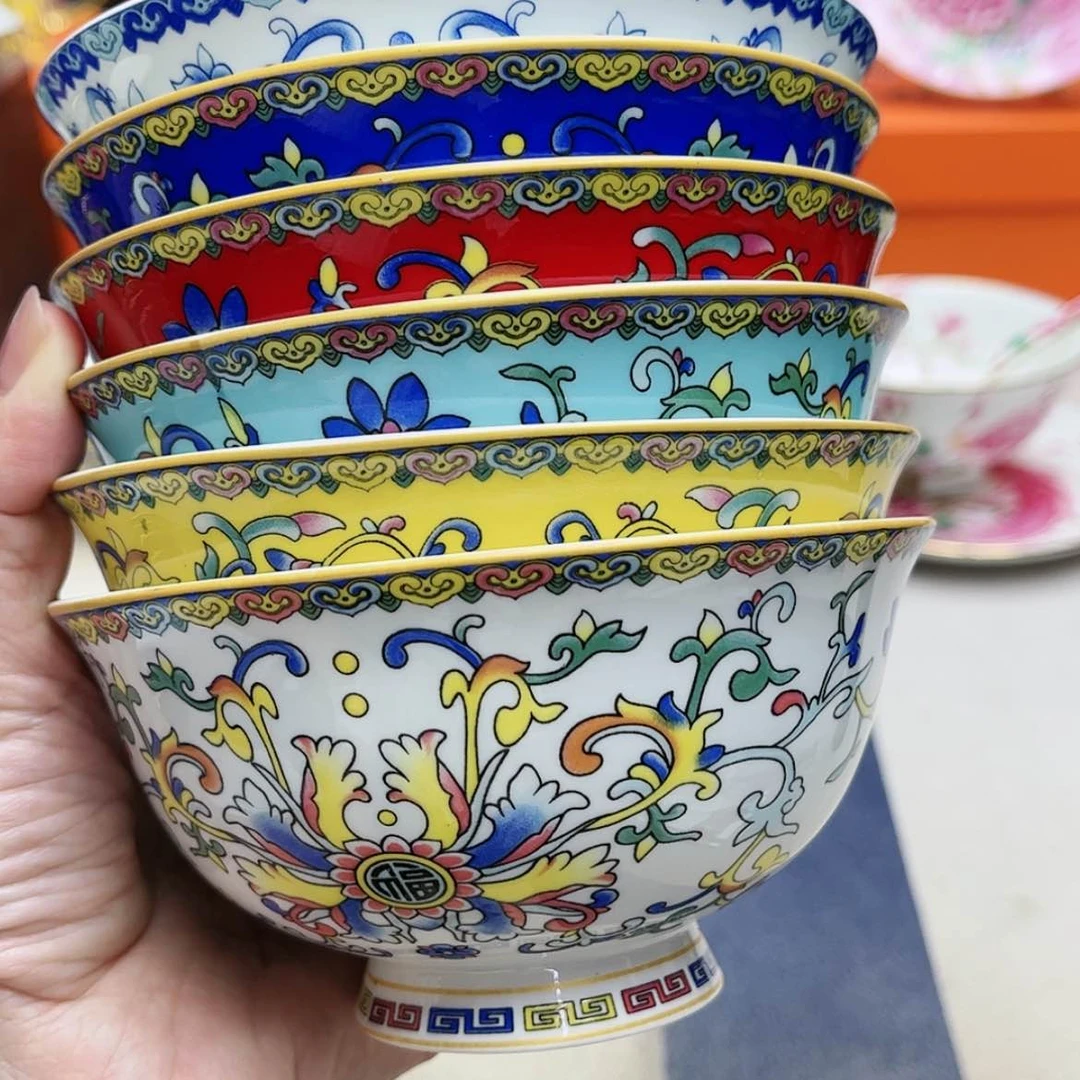 【闪购商品】珐琅4.5寸6个………………
