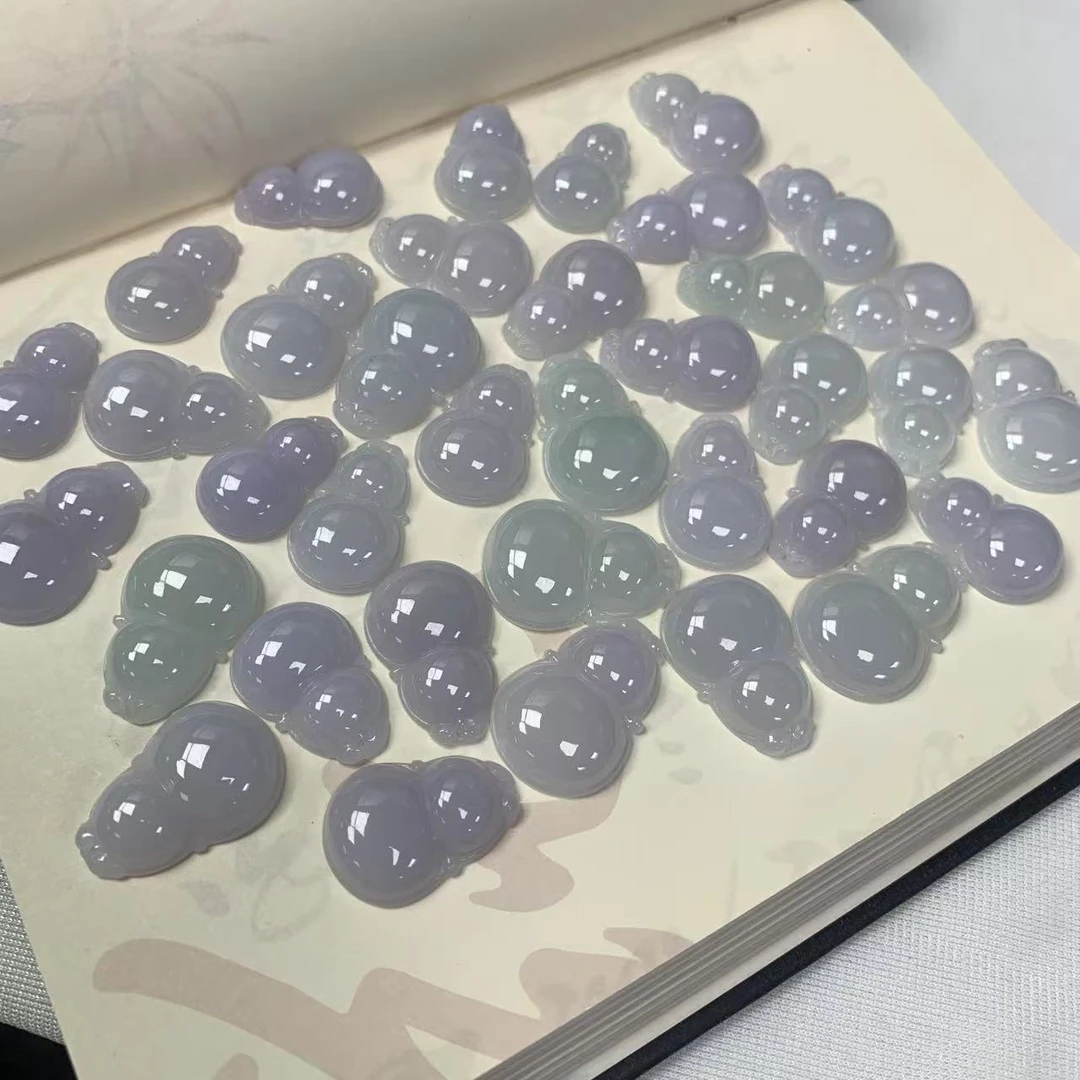 天然A货翡翠细糯中国风葫芦精美锁骨链简约玉坠多样性发其一
