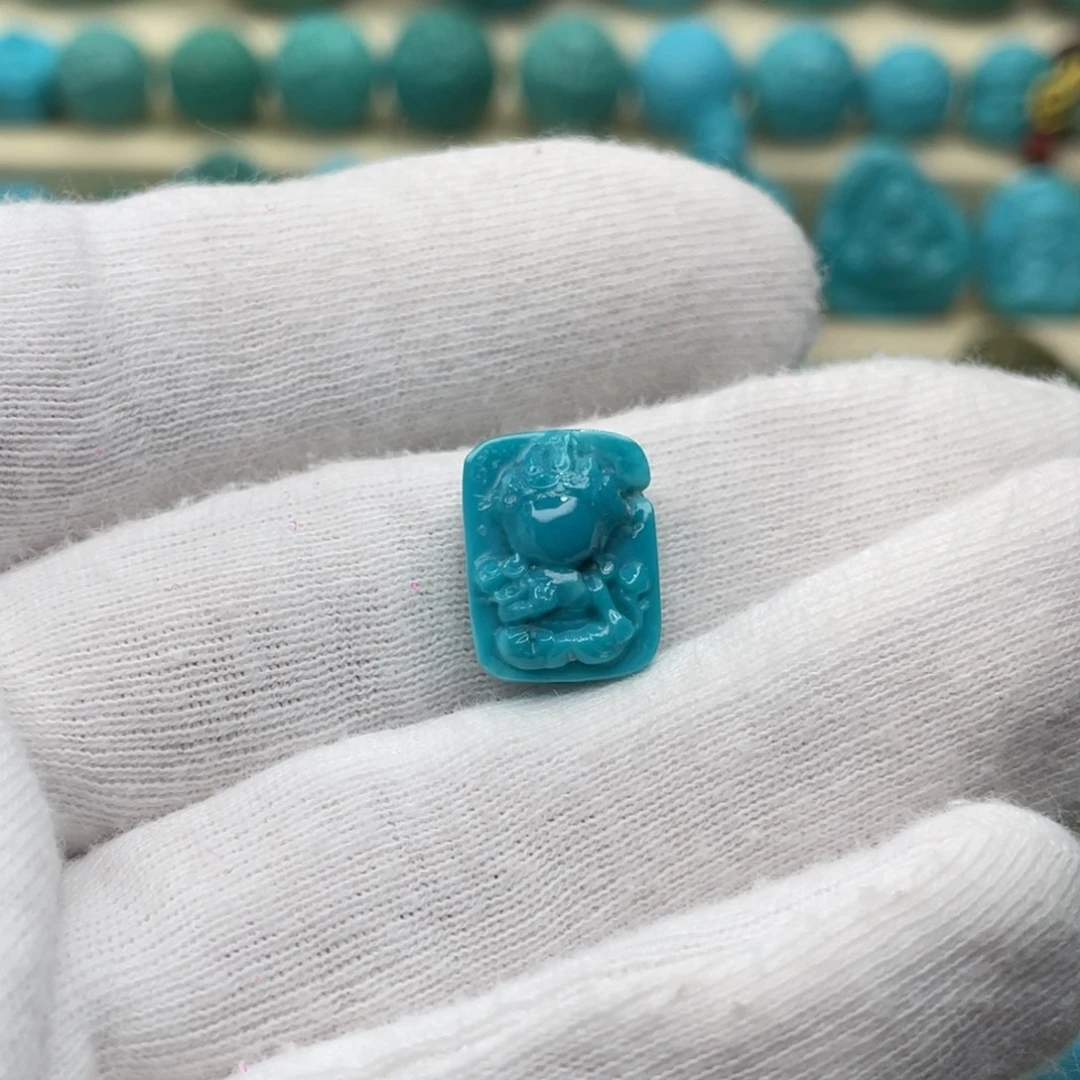 绿松石未镶嵌颈饰卡11-14.5-7