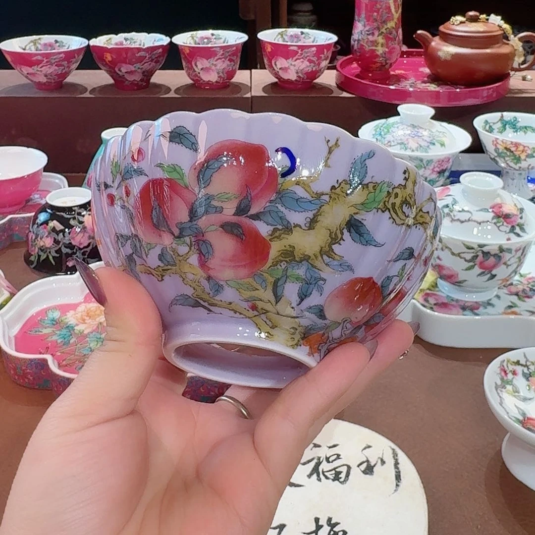 珐琅彩主人杯茶具套装