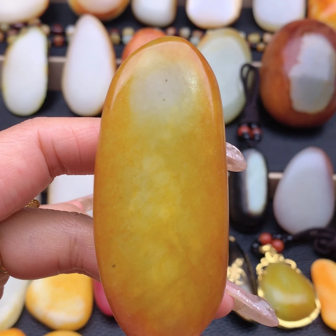 和田玉未镶嵌手把