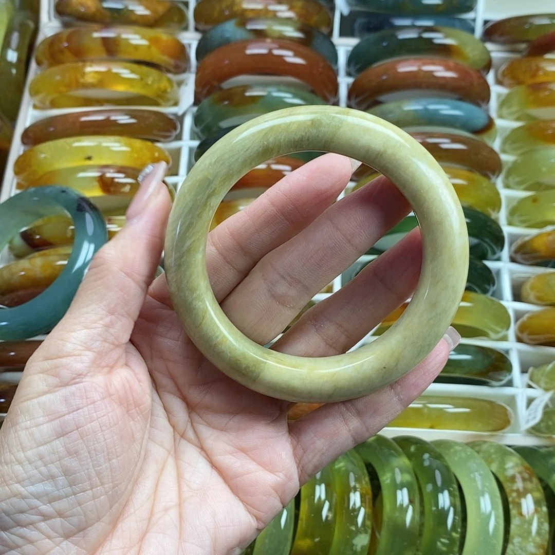 未镶嵌蛇纹石玉手镯59