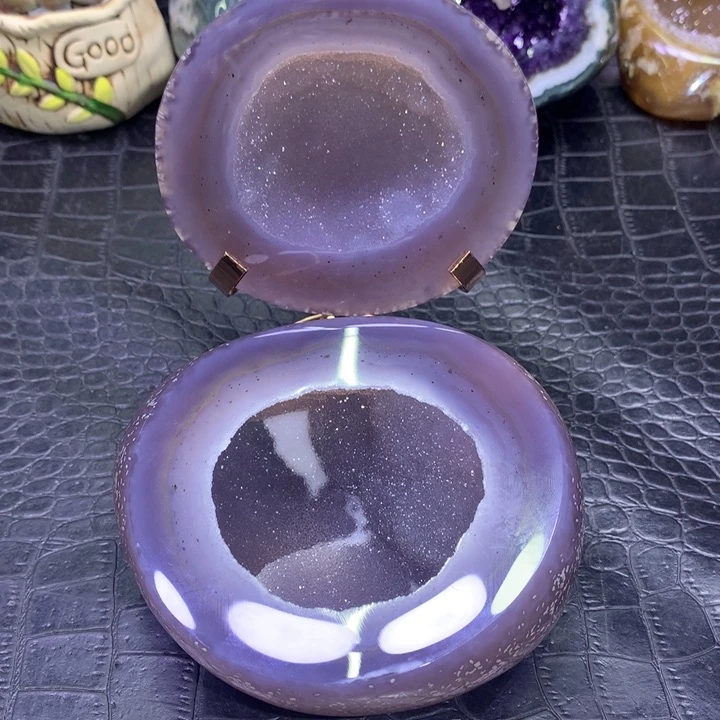 水晶福利抛光紫软盆未镶嵌