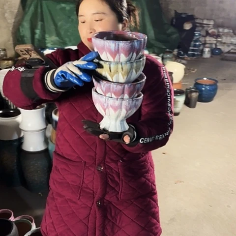 口16高12瑕疵盆子。