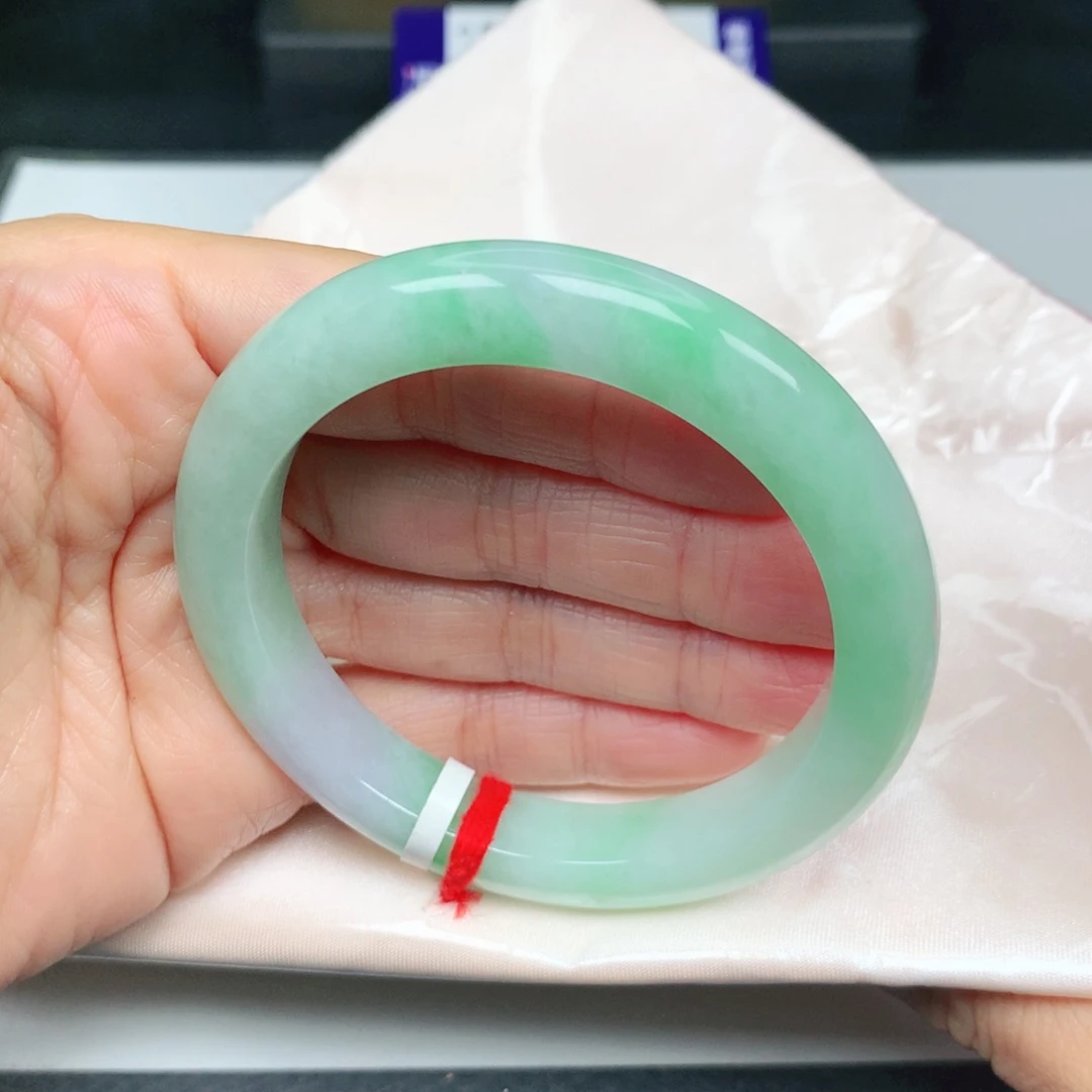 未镶嵌手镯翡翠果阳绿5