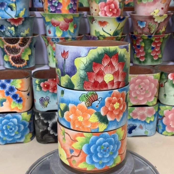 正品花盆，手绘huap