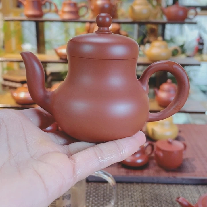 紫砂茶壶淡****界潮州手工手拉壶