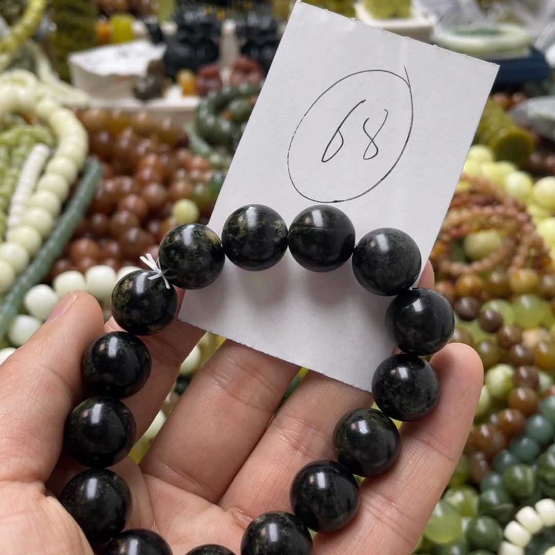 蛇纹石玉手链未镶嵌