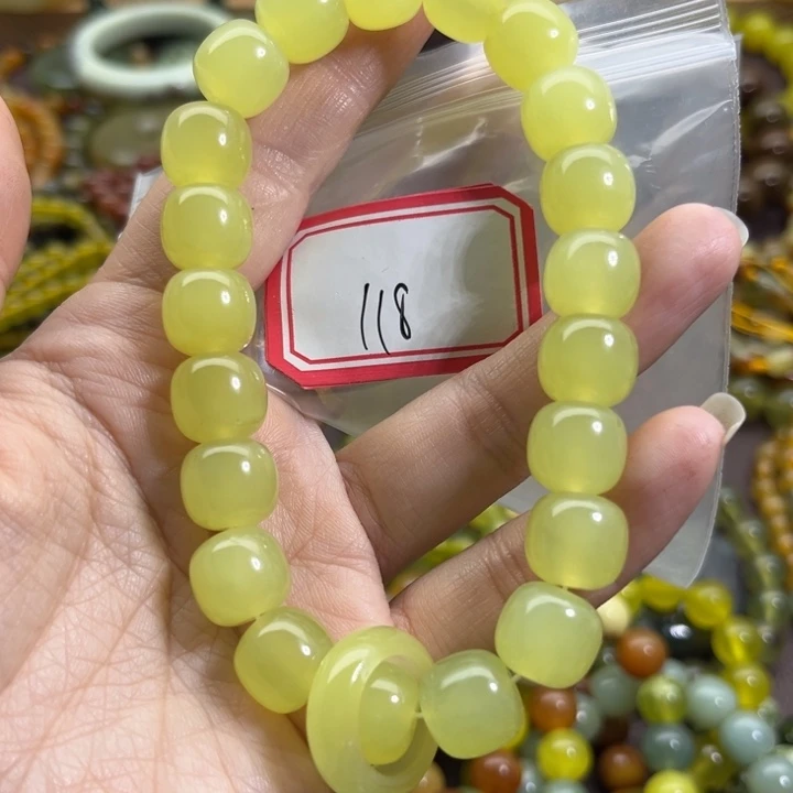 蛇纹石玉未镶嵌手链