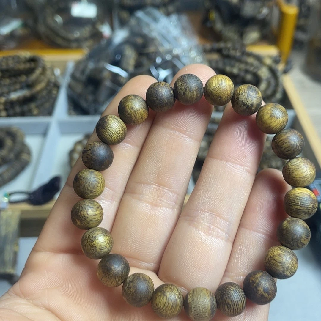 沉香沉香碎屑奇楠沉香单圈9毫米花香韵