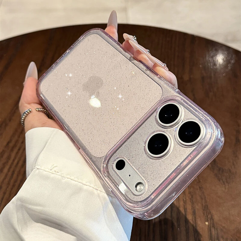 适用于苹果17promax手机壳透明闪粉奢华网红同款数码配件小众高档