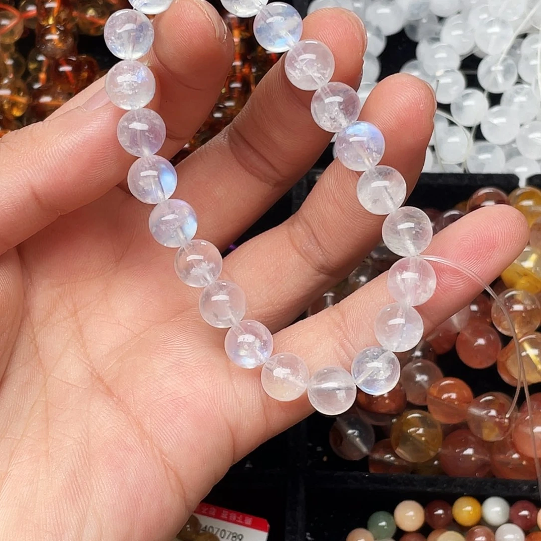 未镶嵌手链水晶斯蒂兰卡蓝月光8.9