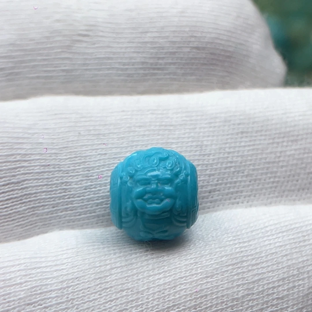 绿松石未镶嵌颈饰直径卡10.3-10