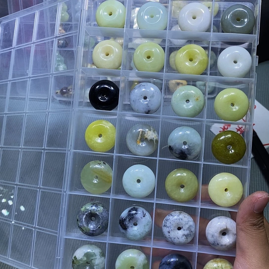 合金蛇纹石玉颈饰392