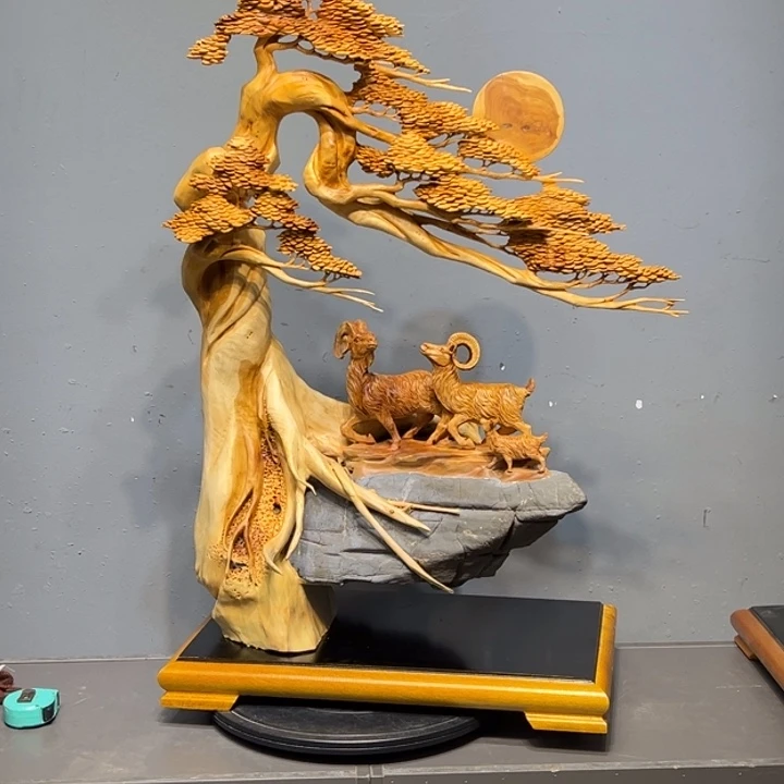 柏木（崖柏）木雕艺术作品欣赏