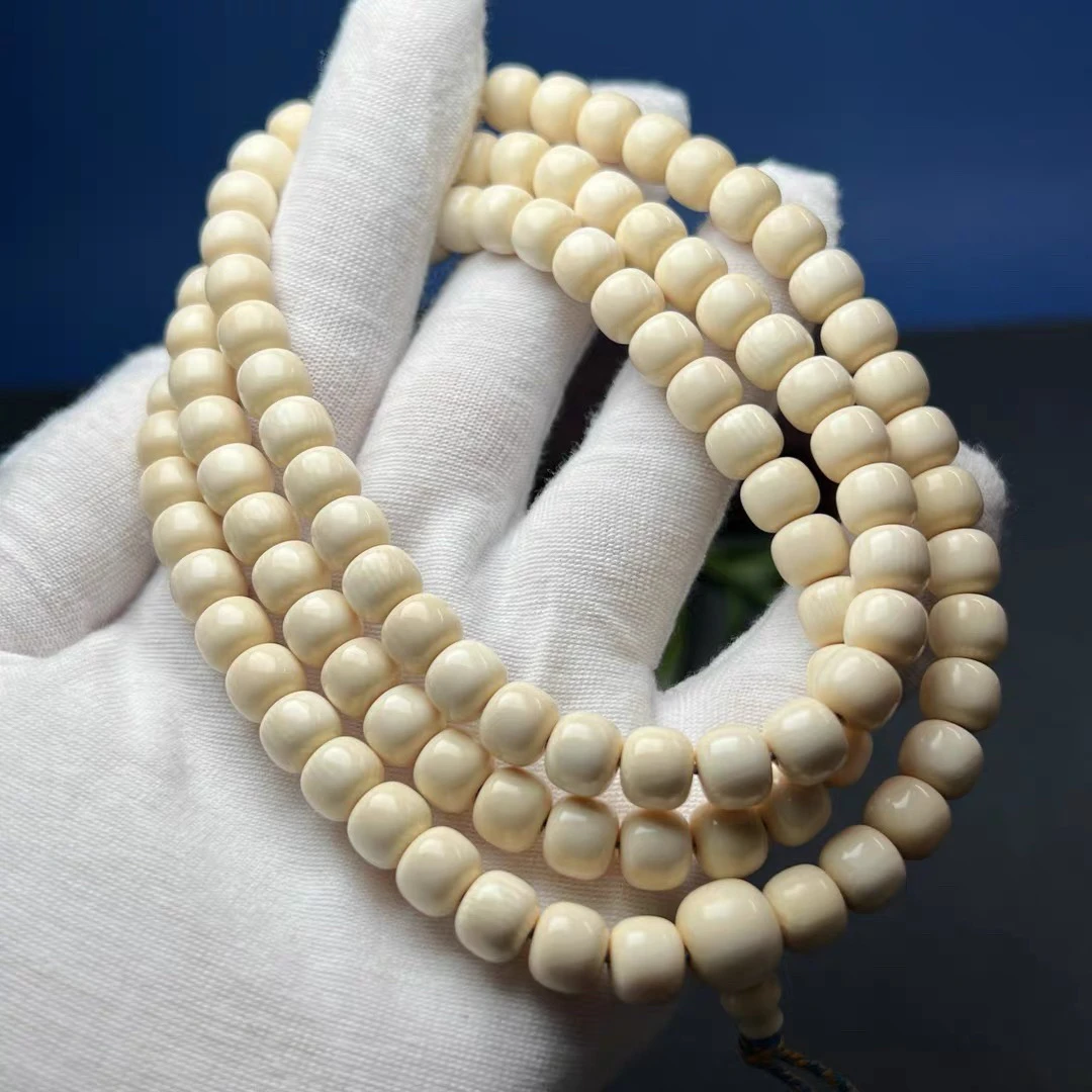 5A级猛犸牙冰料108颗念珠全品无暇毕业款 直播间专拍改价链接