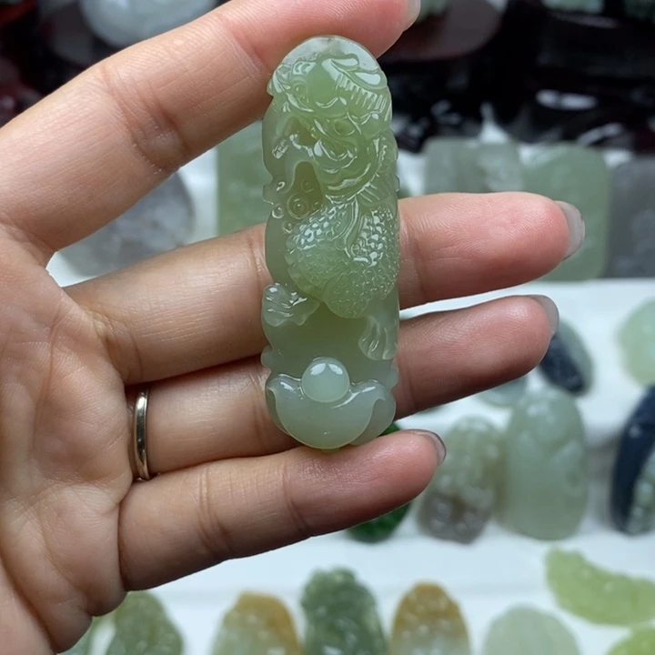 和田玉未镶嵌颈饰54