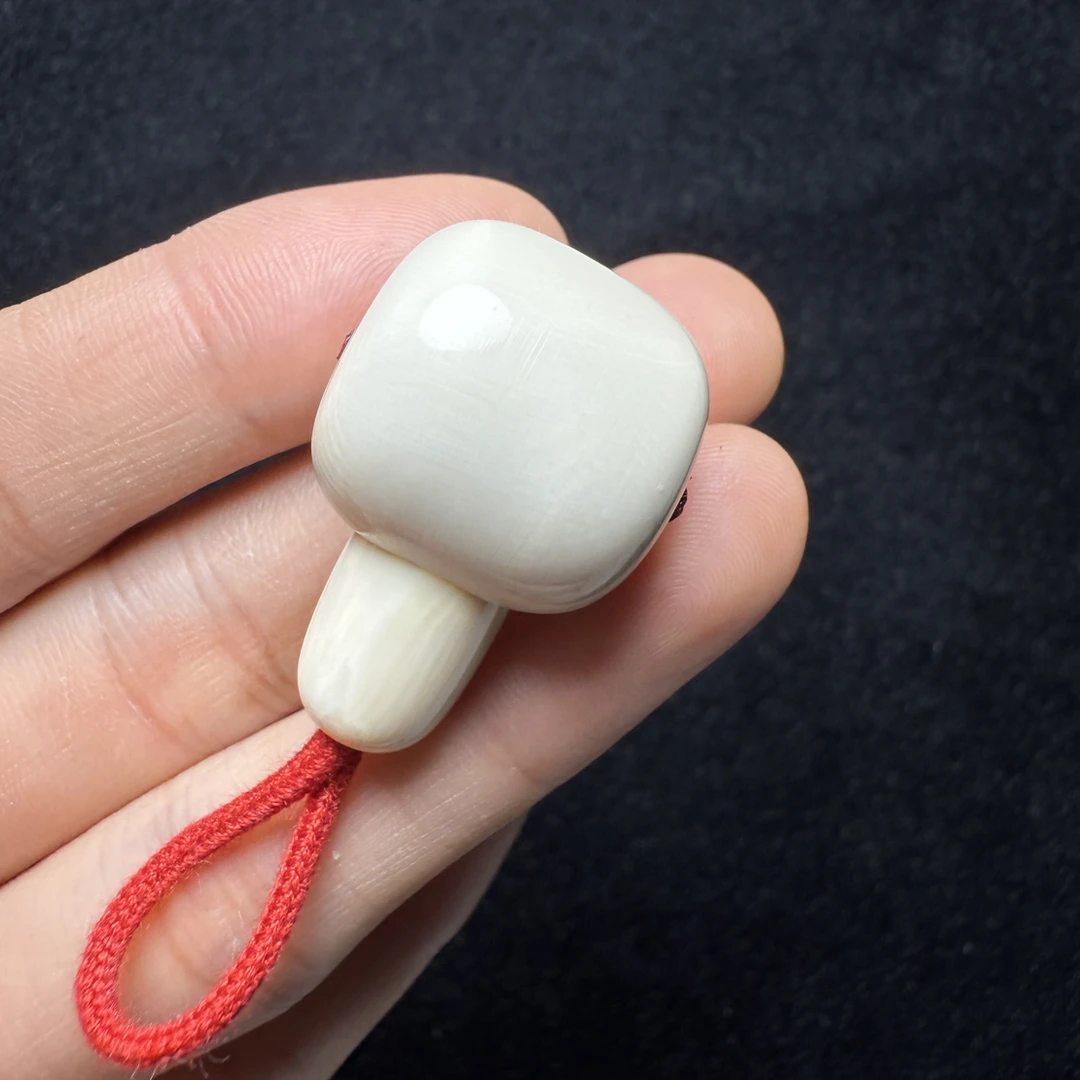 F1005猛犸象牙19.2*19.6*32mm藏式分体三通胖墩分体冰料果冻料