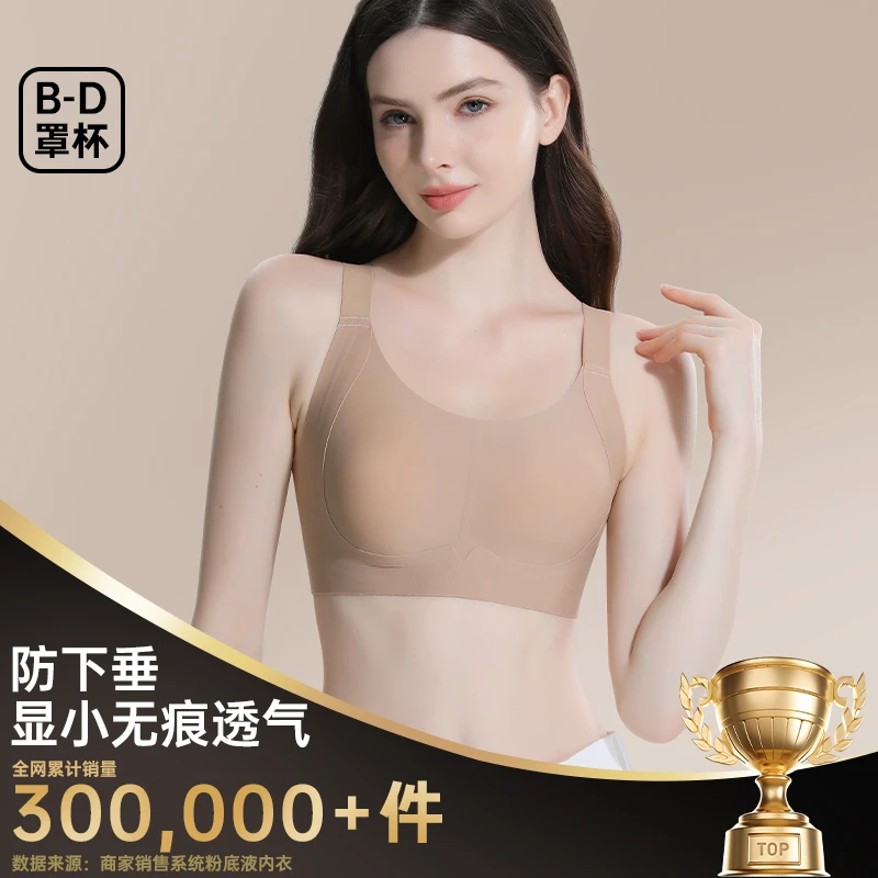 JKbra【买一送一】10A大胸显小提拉可外穿薄款纸片人粉底液运动内衣