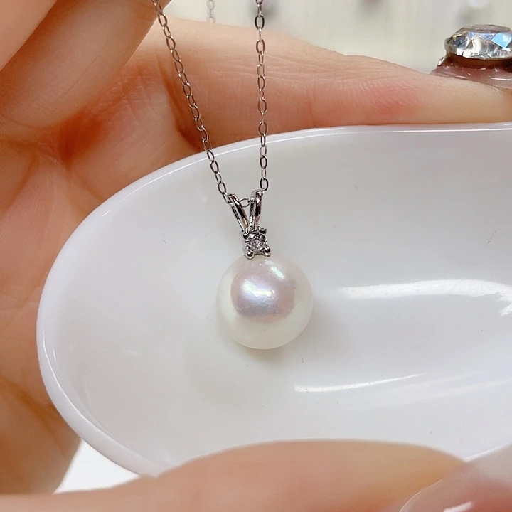 合金淡水珍珠吊坠(赠链)