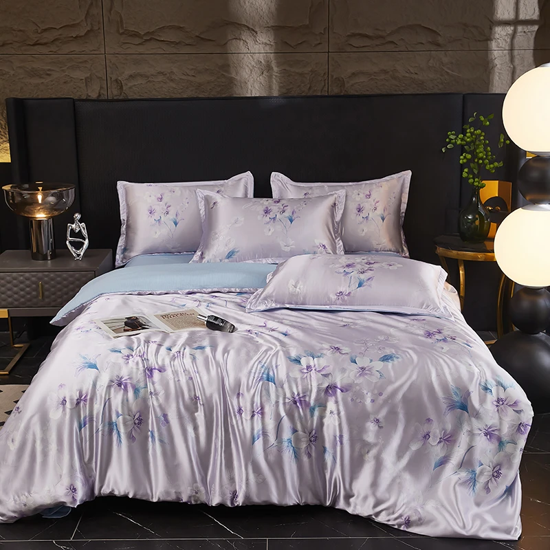 2025春夏繁华浮香云锦缎轻奢四件套床品套件