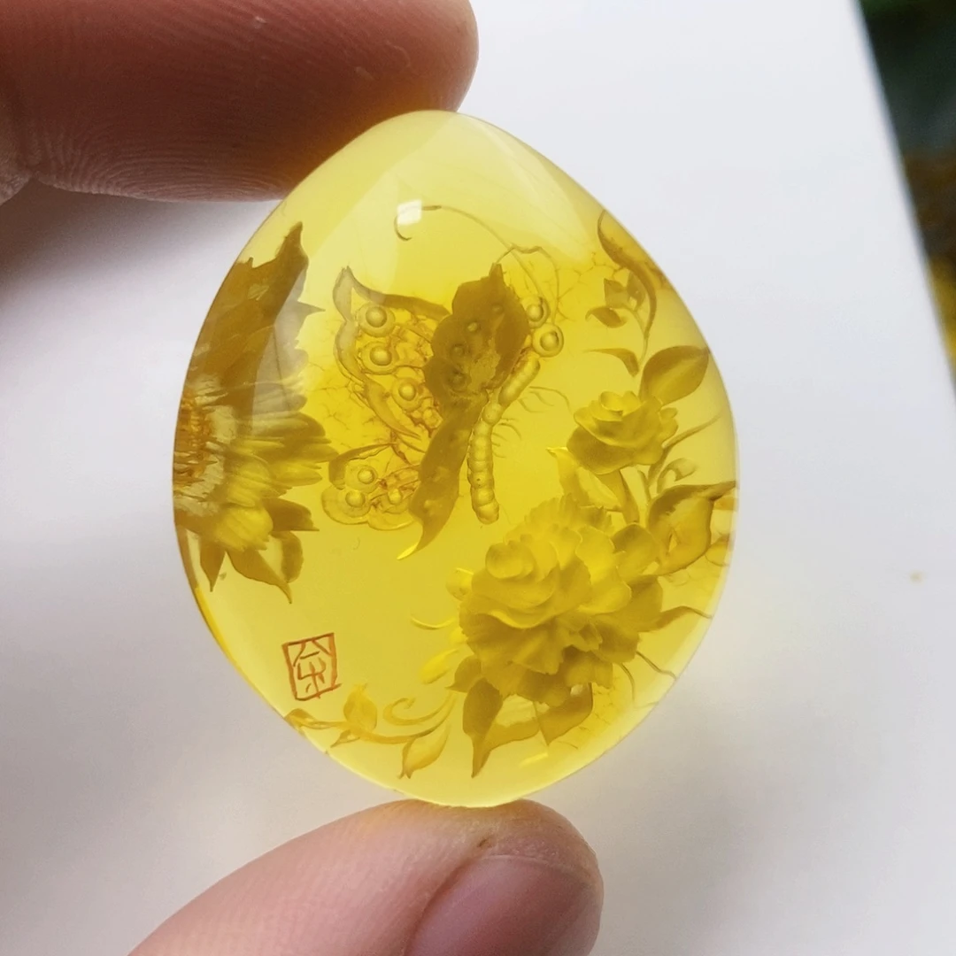 【闪购商品】金珀吊坠(不含链)未镶嵌