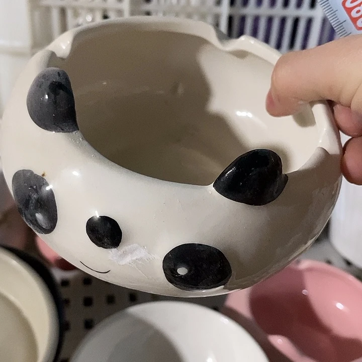 陶盆有孔 瑕疵针孔漏釉介意勿拍外口 10外高6