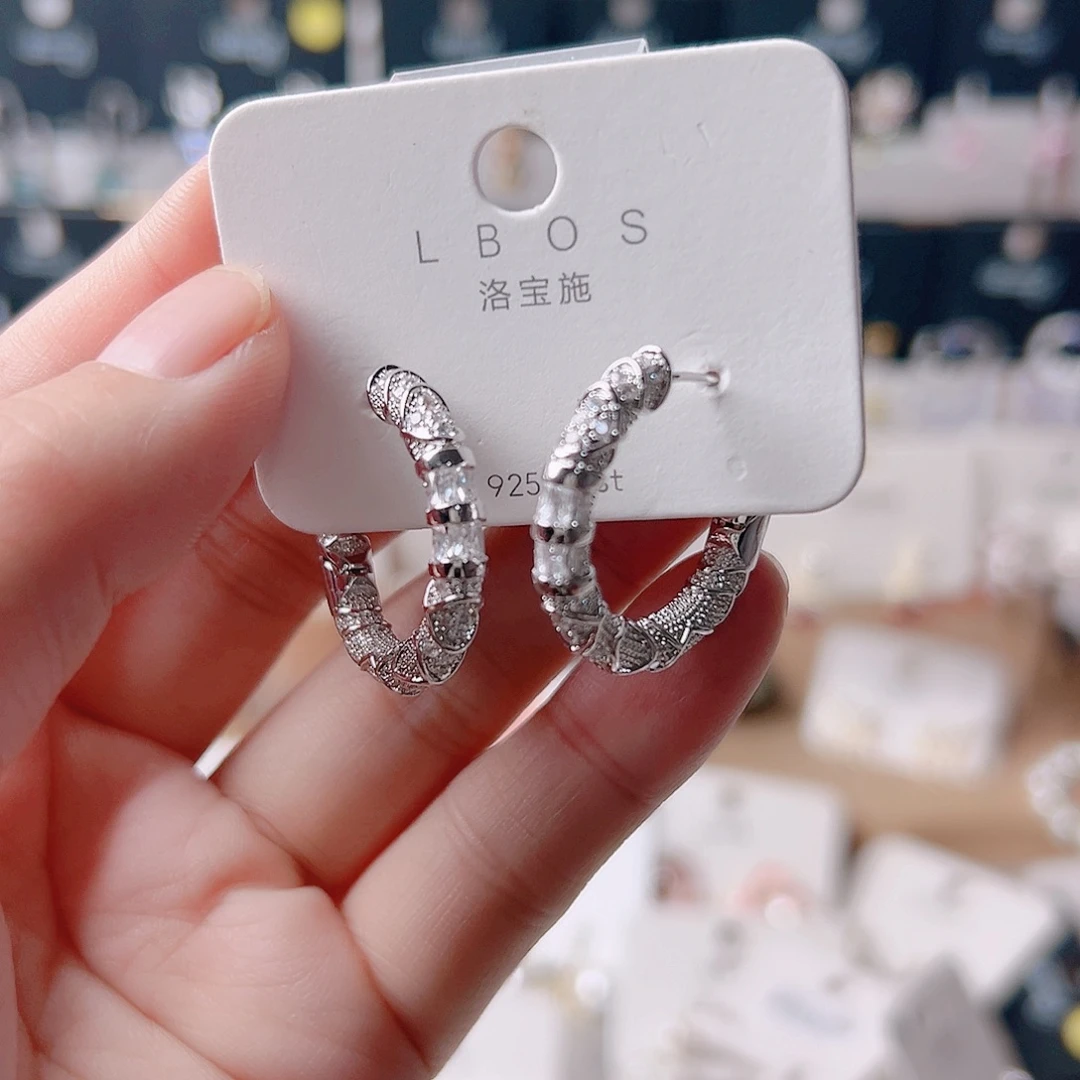 琉璃纯铜合金耳环