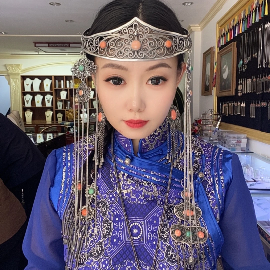 足银树脂银制品 正品旭日银头饰蒙古元素民族风纯银s990手工5249