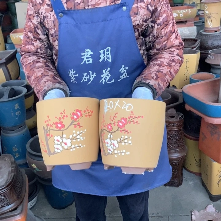 紫砂花盆紫砂花盆