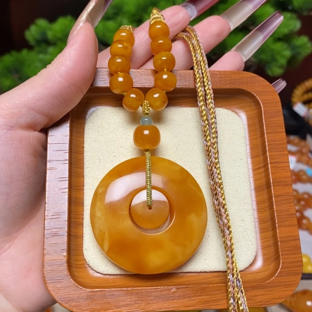 【闪购商品】蜜蜡颈饰未镶嵌项链