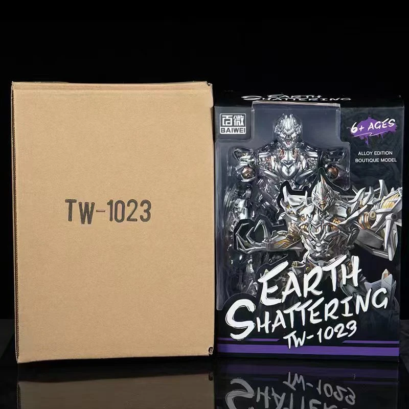 百微TW-1023 变形玩具电影版飞机威 SS54 V合金汉堡变形机器人