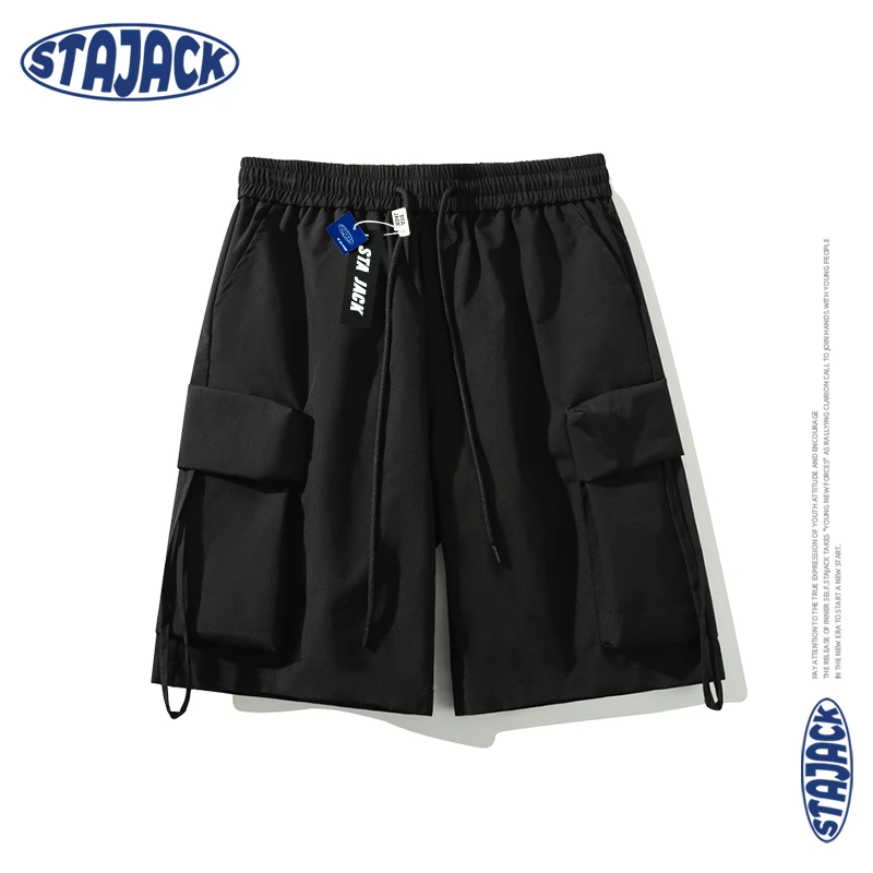 STA JACK潮牌机能工装短裤宽松百搭薄款立体大口袋户外休闲五分裤