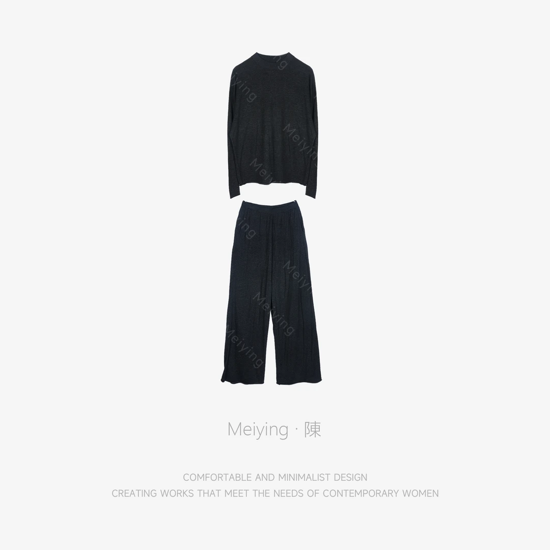 Meiying-慵懒风宽松简约舒适亲肤针织衫YA5QZ036