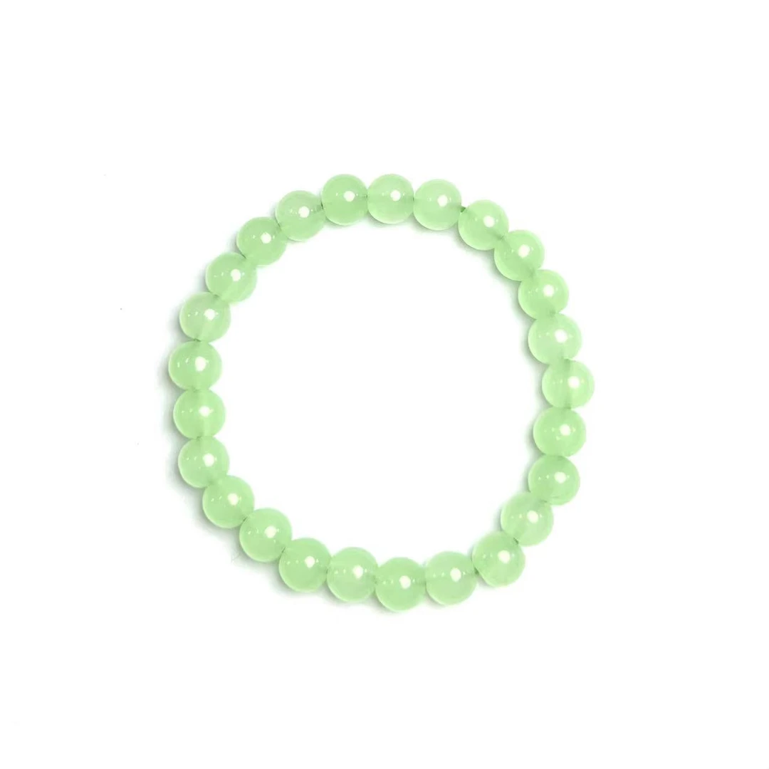 LQ035-天然苹果绿精美手串-尺寸4mm