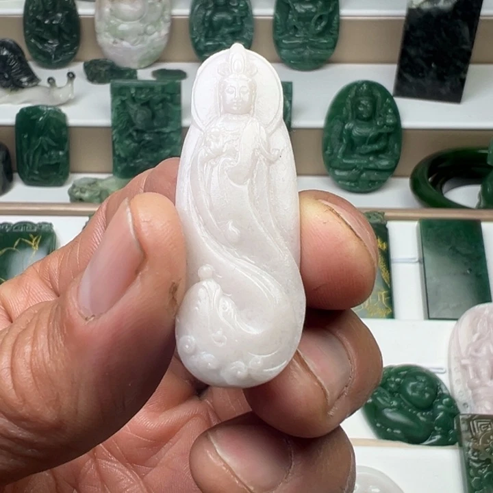 独山玉未镶嵌吊坠(不含链)