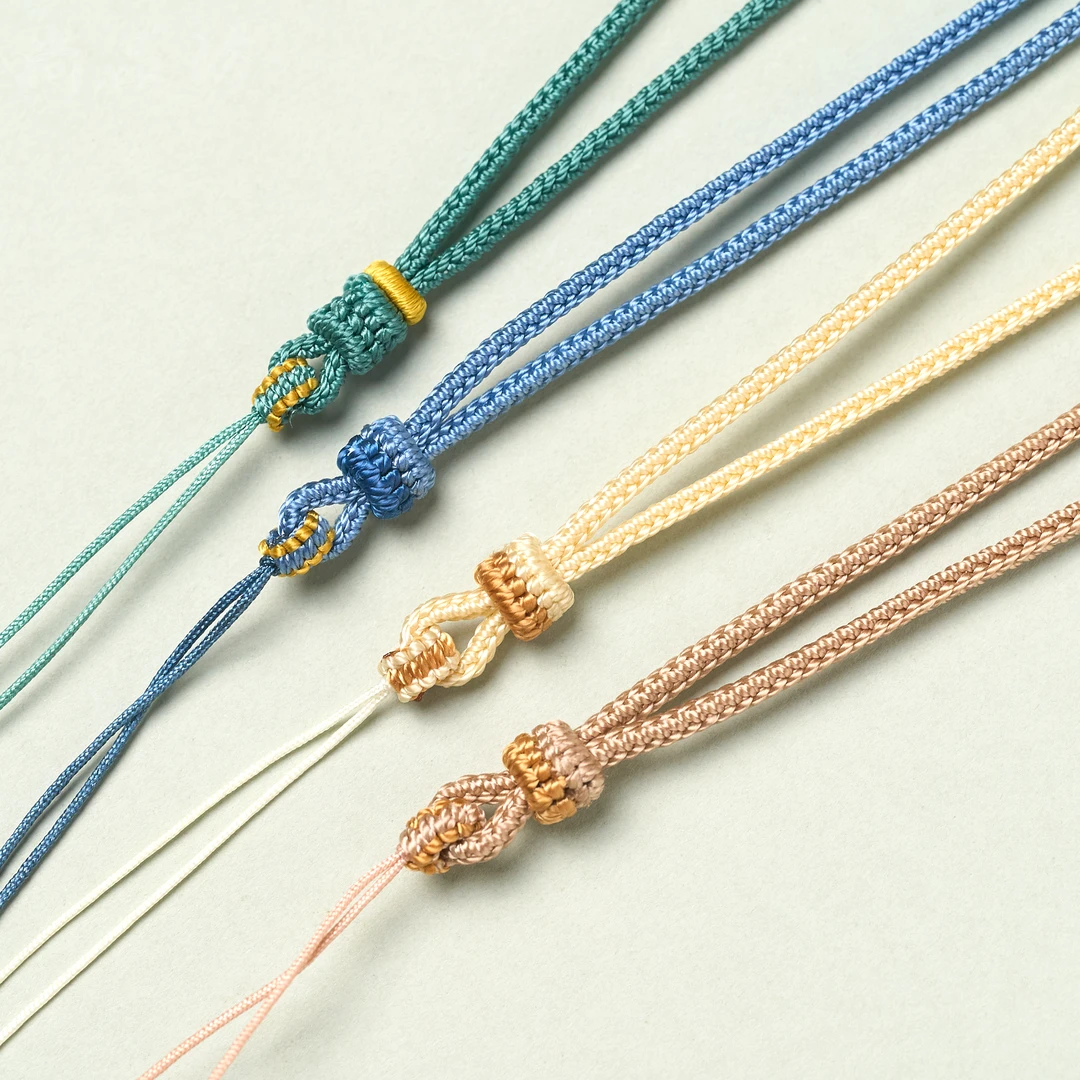2mm手工精编吊坠挂绳吊坠平安扣吊坠经典可调节简约时尚编织绳子