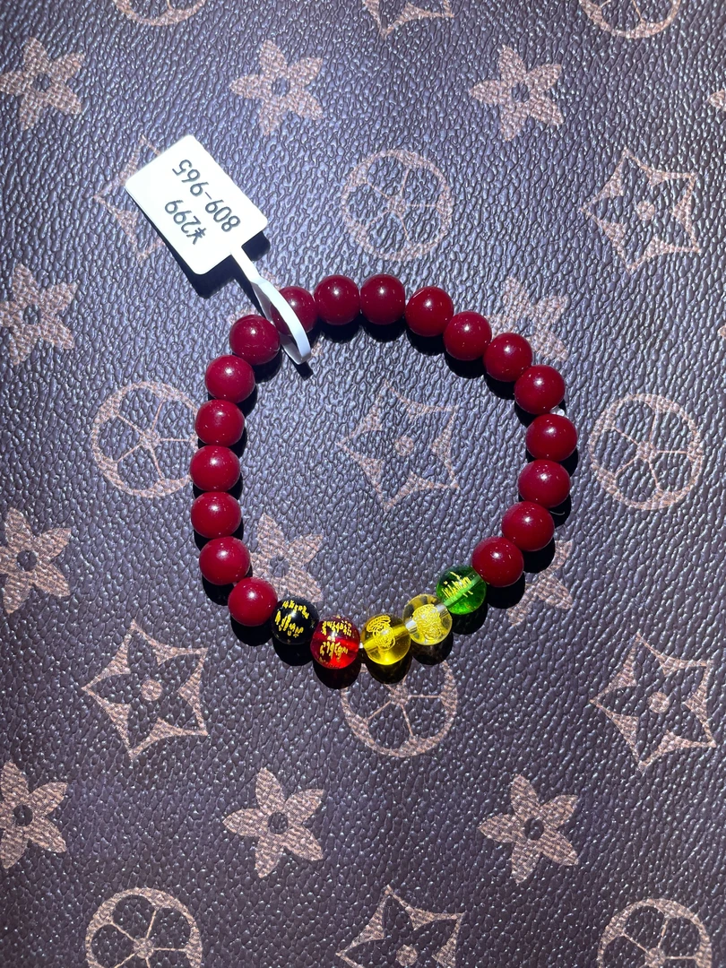 天然辰砂Y006 精品文玩手串（无礼盒）