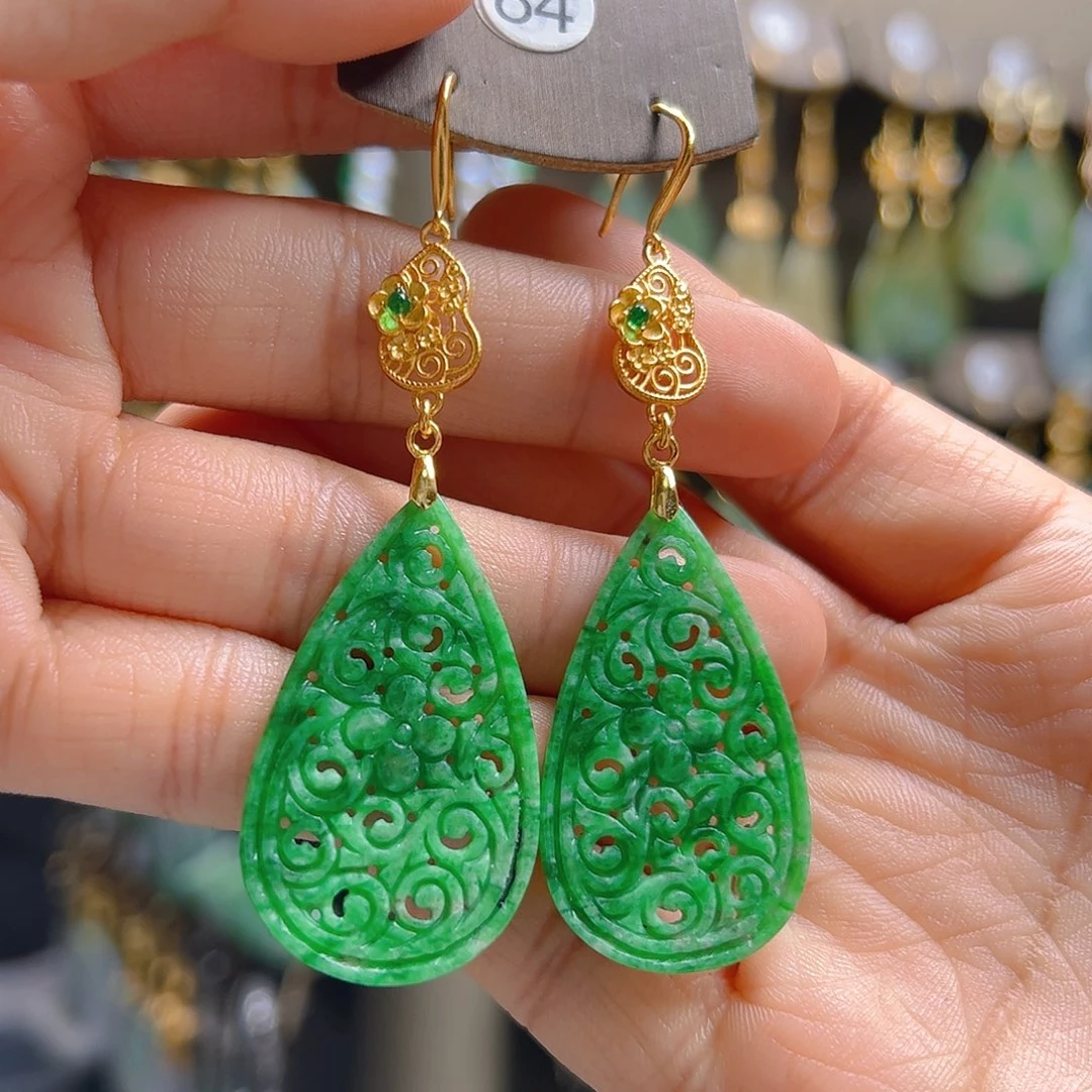 未镶嵌翡翠耳饰翡翠