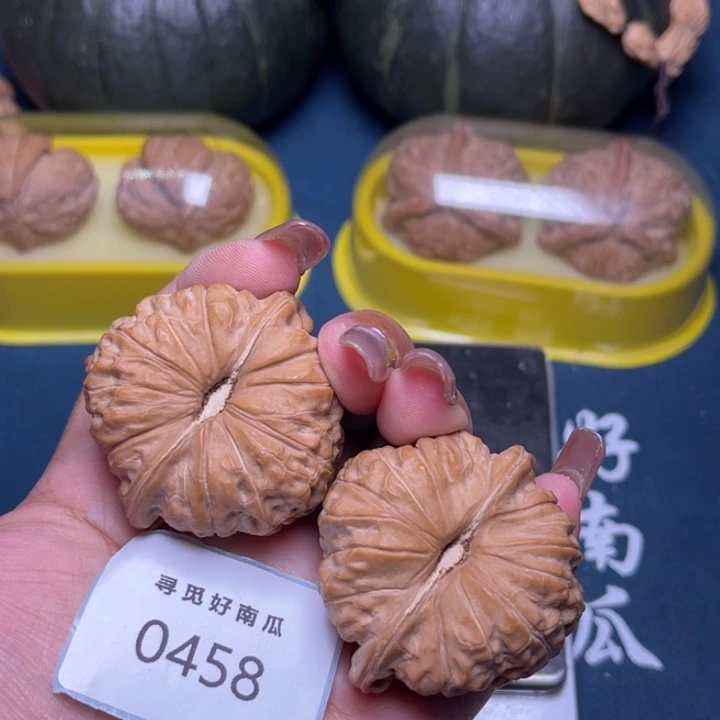 晴***_把件文玩核桃南瓜墩46-0458