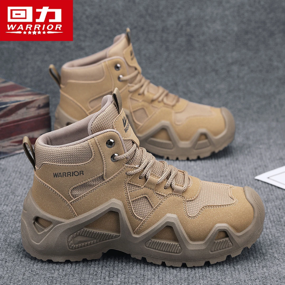 回力马丁靴男款秋季增高厚底5cm时尚百搭工装靴男鞋防滑高帮鞋