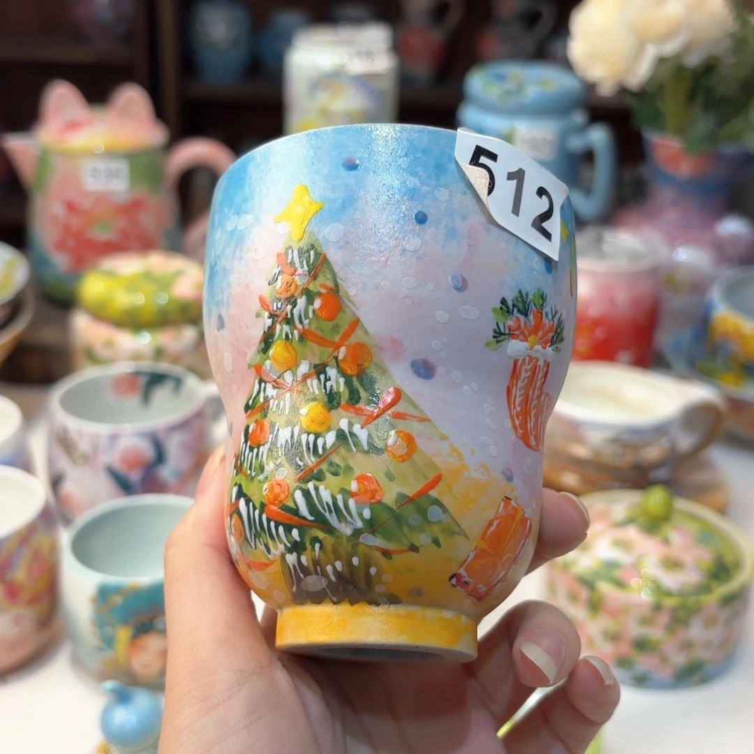 景德镇手绘高温釉下彩陶瓷茶具