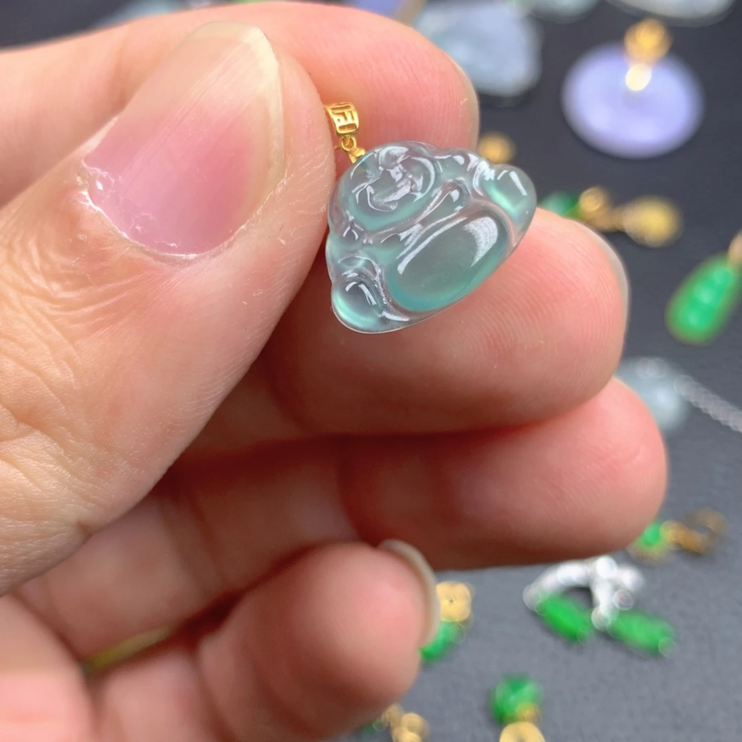 【闪购商品】翡翠18K金镶嵌颈饰翡翠