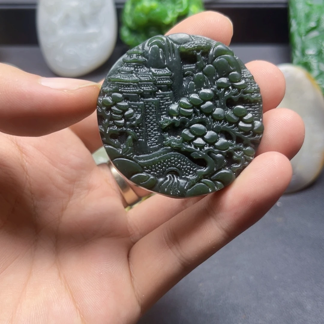 和田玉未镶嵌颈饰和田玉
