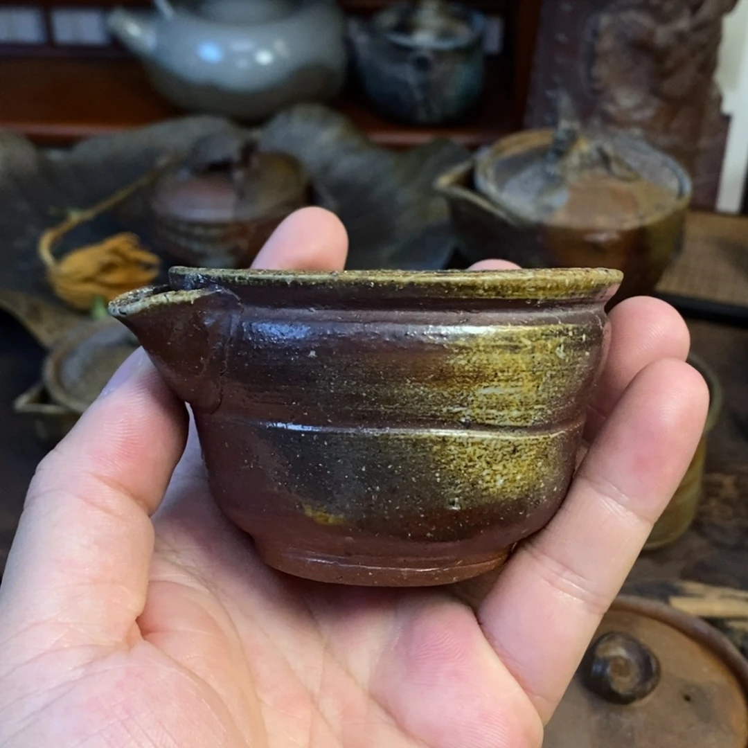 盈***询备前烧柴烧茶具高级陶秀