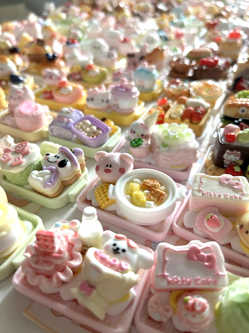 定制超可爱卡通食玩含微缩食玩树脂冰箱贴摆台